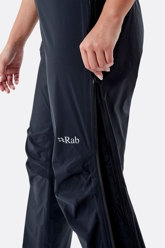 Штани жіночі Rab Downpour Plus 2.0 Pants Wmns, Black, 12, Short (QWG-81-BL-12-XS)