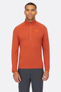 Футболка з довгим рукавом чоловіча Rab Sonic LS Zip, Red Clay, XXL (QBL-03-RCY-XXL)