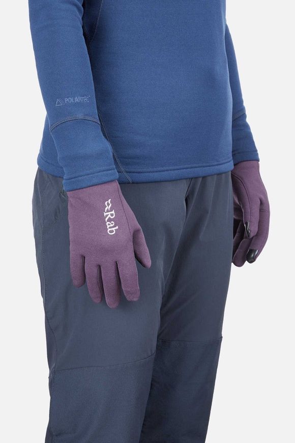 Рукавички Rab Power Stretch Contact Glove Wmns, Beluga, L (RB QAH-56-BE-L)