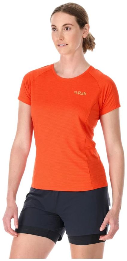 Футболка жіноча Rab Sonic Tee Wmns, Red Grapefruit, 14 (RB QBL-02-RG-14)