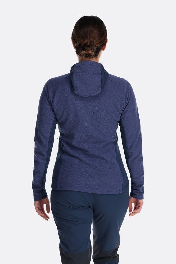 Кофта жіноча Rab Capacitor Hoody Wmns, Beluga, 6 (QFF-03-BE-06)