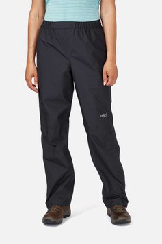 Штани жіночі Rab Downpour Eco Pants Wmns, Black, Regular, 6 (QWG-85-BL-06)