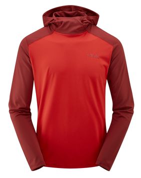 Кофта чоловіча Rab Force Hoody, ASCENT RED/OXBLOOD RED, M (QBL-09-AR-M)