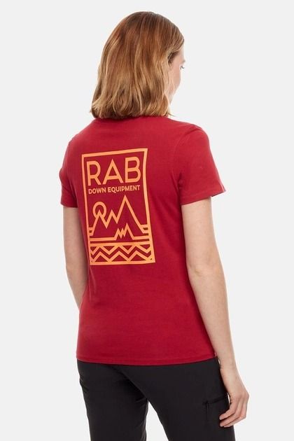 Футболка жіноча Rab Stance Geo Tee Wmns, CRIMSON, 8 (821468917873)