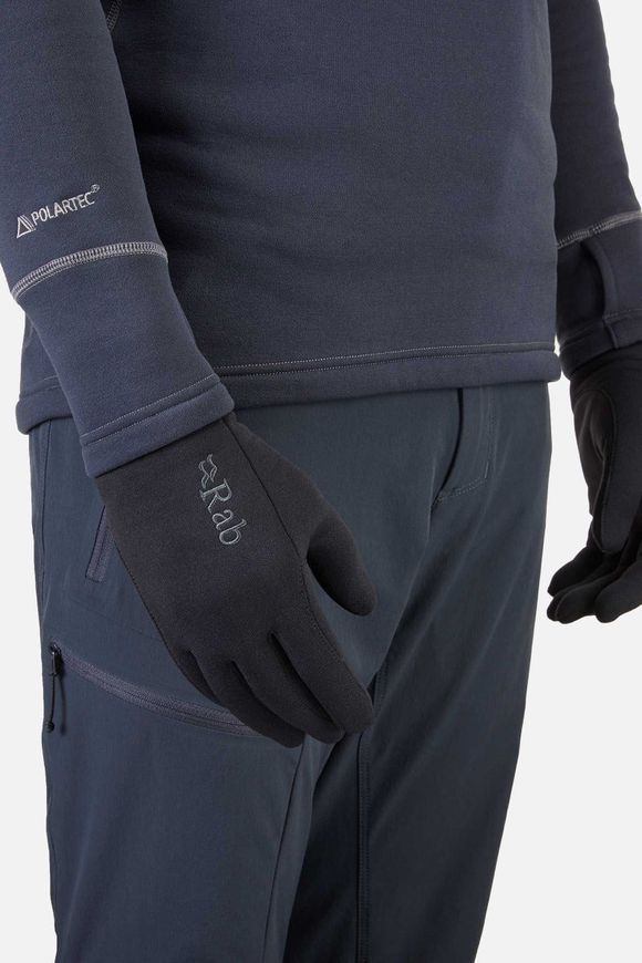Рукавички Rab Power Stretch Pro Glove, Black, XS (RB QAG-48-BL-XS)