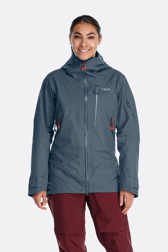 Гірськолижна жіноча мембранна куртка Rab Khroma Latok GTX Jacket Wmns, Orion Blue, 16 (QWH-20-ORB-16)