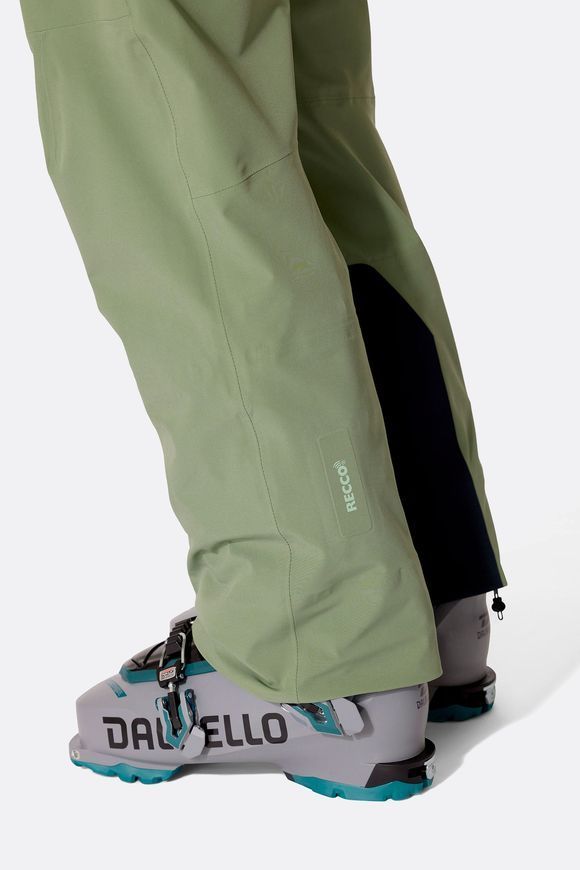Штани жіночі Rab Kinetic Alpine Stretch Bib Wmns, Dark Fig Green, M Regular (RB QWI-78-DFG-12-RG)