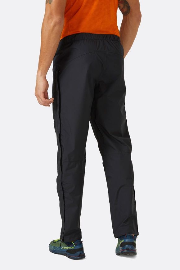 Штани чоловічі Rab Downpour Eco Pants FZ, Black, S, Short (RB QWG-86-S)