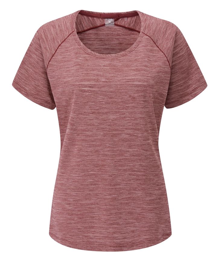 Футболка жіноча Rab Wisp Tee Wmns, DEEP HEATHER MARL, 12 (QBL-12-HD-12)