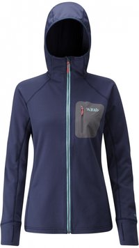 Кофта жіноча Rab Superflux Hoody wmns, DEEP INK, 10 (821468831643)