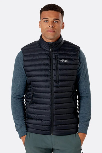 Жилет чоловічий Rab Microlight Vest Black, L (RB QDB-18-BL-L