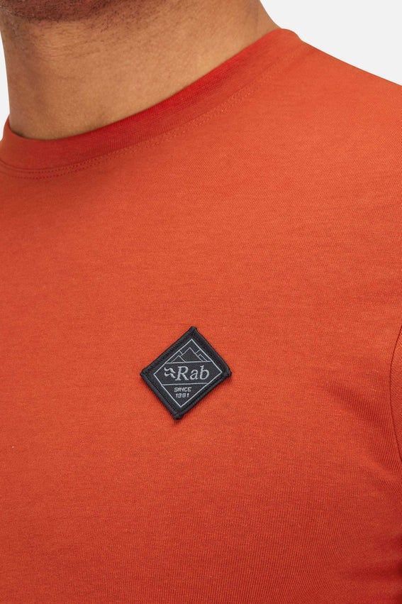 Футболка чоловіча Rab Basecamp Logo Badge Tee, Tempest Blue, S (QCC-09-TMB-SML)