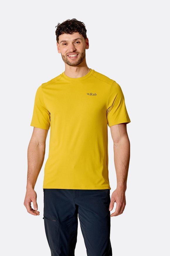 Футболка чоловіча Rab Force Esker Tee, Dark Pollen, L (RB QCC-62-DPL-LRG)