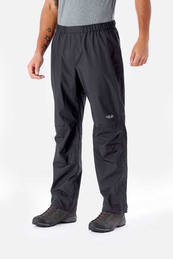 Штани чоловічі Rab Downpour Eco Pants, Black, S, Reg (QWG-84-BL-S)