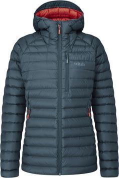 Жіночий пуховик Rab Microlight Alpine Long Jacket Wmns, Orion Blue, 16 (QDB-15-ORB-16)