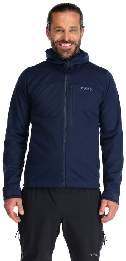 Чоловіча куртка Soft Shell Rab Scimitar Windstopper Jacket, DEEP INK, L (5059913040905)