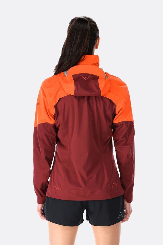 Мембранна жіноча куртка для бігу Rab Kinetic Ultra Jacket Wmns, Anthracite, 8 (QWH-14-ANT-08)