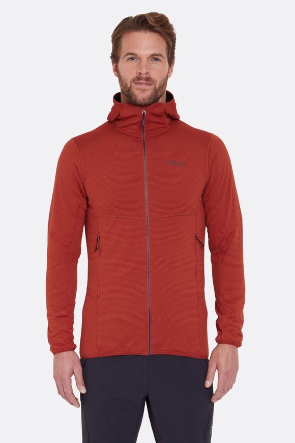 Кофта чоловіча Rab Evolute Hoody, Tuscan Red, S (QFG-19-TRD-SML)