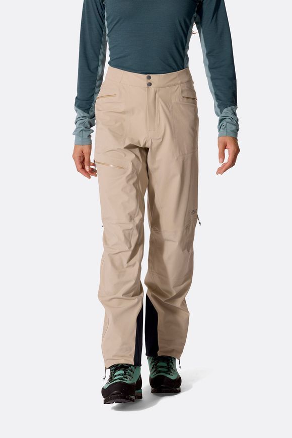 Штани жіночі Rab Kinetic Alpine Stretch Pants Wmns, Dark Pebble, M Regular (RB QWI-96-DKP-12-RG)