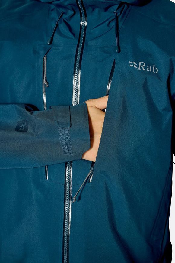 Гірськолижна чоловіча мембранна куртка Rab Latok GTX Jacket, Black, L (RB QWI-38-BLK-LRG)
