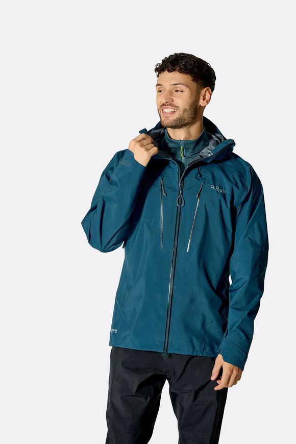 Гірськолижна чоловіча мембранна куртка Rab Latok GTX Jacket, Black, L (RB QWI-38-BLK-LRG)