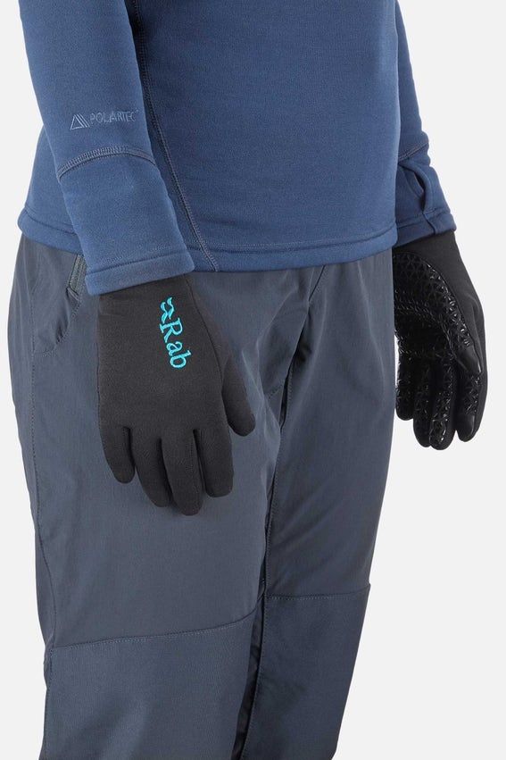 Рукавички Rab Power Stretch Contact Grip Gloves Wmns, Deep Ink, L (RB QAH-54-L)