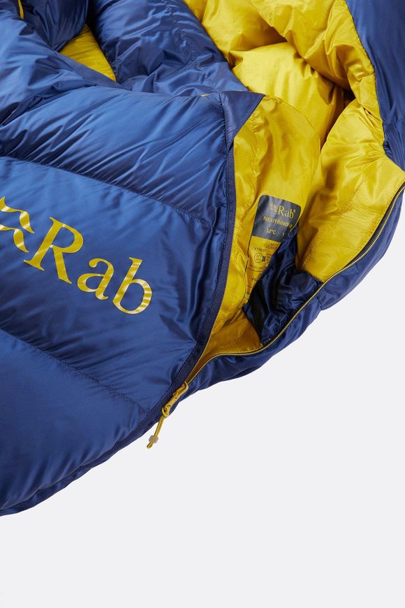 Спальний мішок Rab Neutrino 600 Regular, (-12°C), 185 см - Left Zip, Nightfall Blue (QSM-92-NFB-REG-LZ)