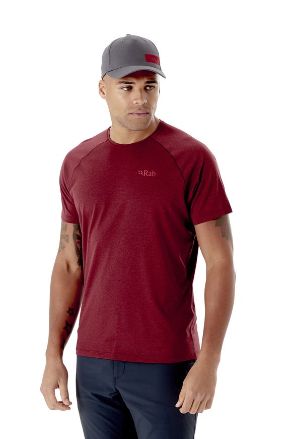 Футболка чоловіча Rab Mantle Tee, OXBLOOD RED MARL, XL (821468959088)