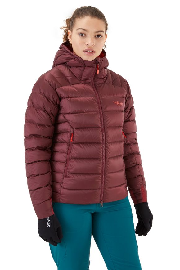 Жіночий зимовий пуховик Rab Electron Pro Jacket Wmns, Deep Heather, 12 (QDN-86-HD-12)