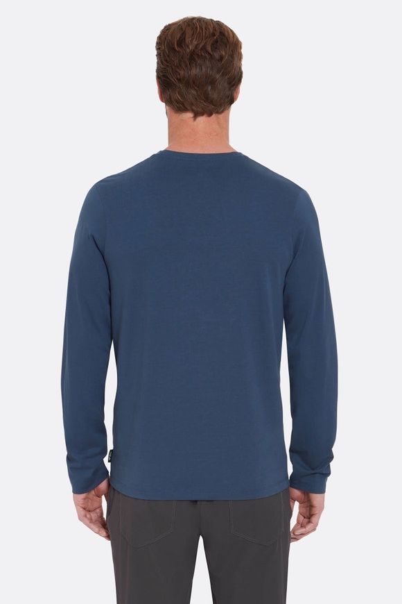 Футболка з довгим рукавом чоловіча Rab Basecamp Logo Badge LS Tee, Red Clay, SML (QCC-10-RCY-SML)