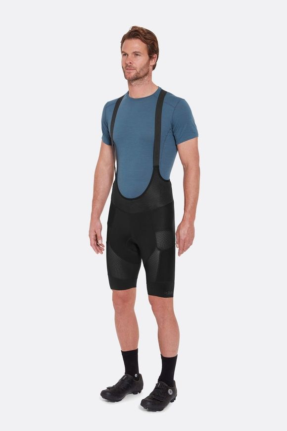 Шорти велосипедні чоловічі з лямками Rab Cinder Liner Bib Shorts, Black, XS (QFV-53-BLK-XSM)