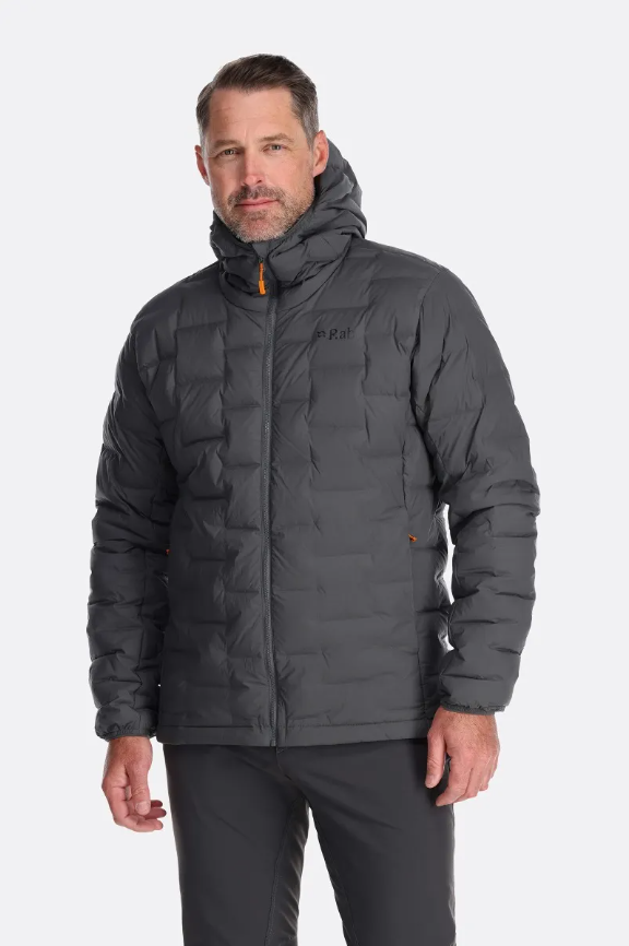 Чоловічий зимовий пуховик Rab Cubit Stretch Down Hoody Graphene, XL (RB QDB-30-GRH-XLG)