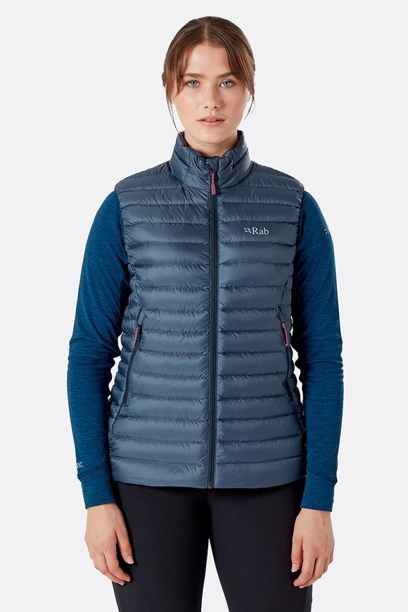 Жилет жіночий Rab Microlight Vest Wmns, Tempest Blue, 12 (RB QDB-19-TMB-12)