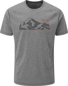 Футболка чоловіча Rab Mantle Mountain Tee, Beluga, XXL (RB QBL-58-B-XXL)