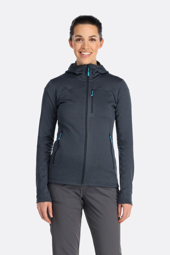 Кофта жіноча Rab Graviton Hoody Wmns, Beluga, 8 (QFF-56-BEL-08)