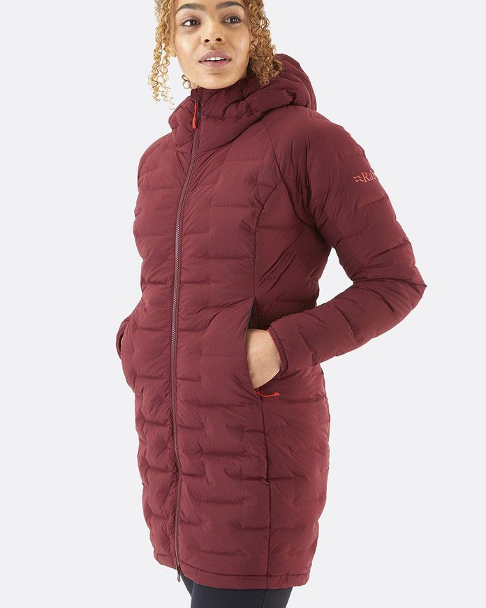 Куртка-парка жіноча зимова Rab Cubit Stretch Down Parka W Deep Heather, S (RB QDB-41-10)