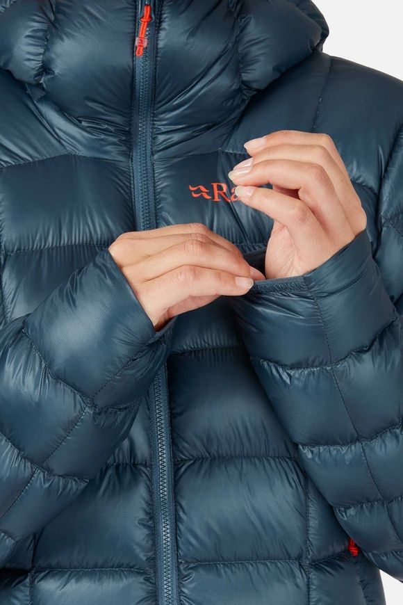 Легкий жіночий пуховик Rab Mythic G Jacket Wmns, Cloud, 16 (QDB-63-CLO-16)