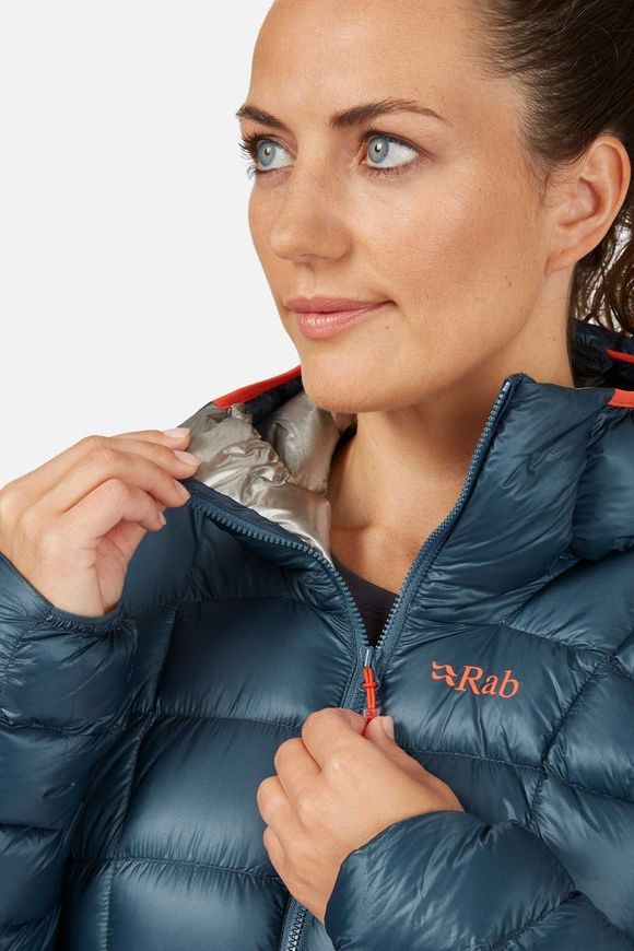 Легкий жіночий пуховик Rab Mythic G Jacket Wmns, Cloud, 16 (QDB-63-CLO-16)