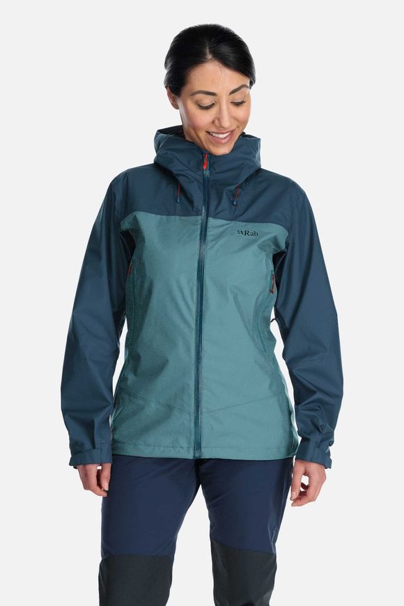 Мембранна куртка жіноча Rab Arc Eco Jacket Wmns, ORION BLUE/CITADEL, 08 (QWH-08-OB-08)