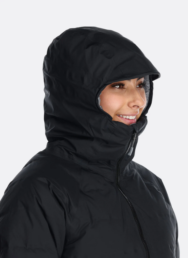 Зимова куртка-парка жіноча Rab Valiance Parka W Black, S (RB QDB-51-10)