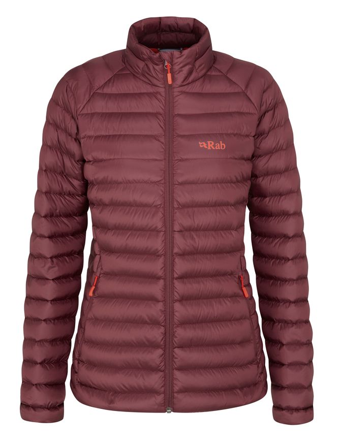 Жіночий легкий пуховик Rab Microlight Jacket Wmns, Deep Heather, 8 (QDB-17-DEH-08)