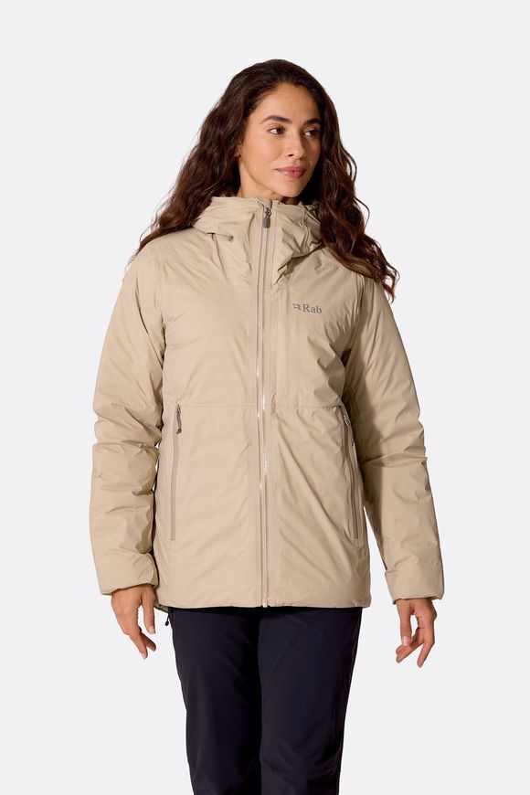 Мембранна куртка жіноча Rab Microlight Shield Jacket Wmns, Dark Pebble, 10 (RB QDC-08-DKP-10)