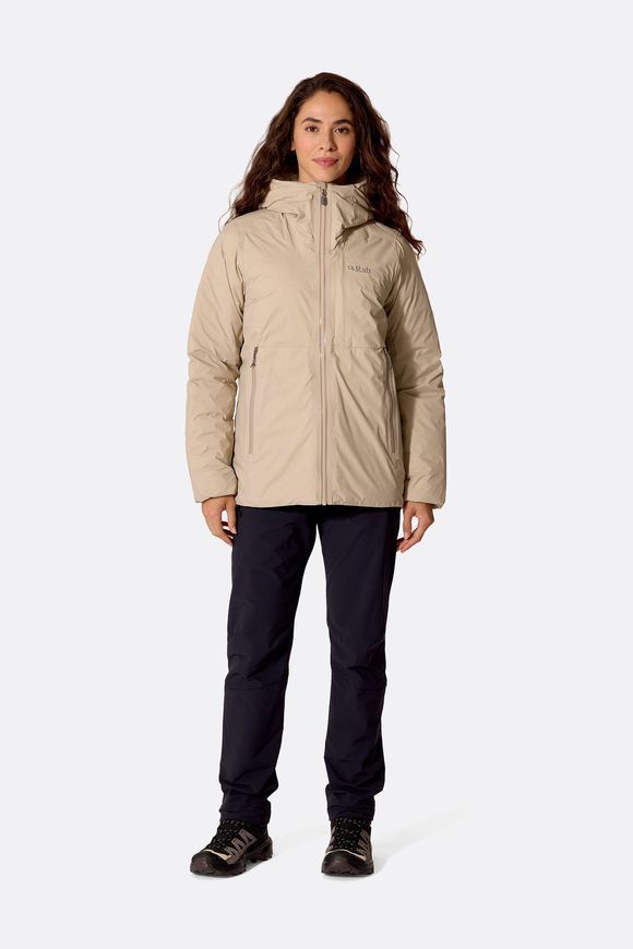 Мембранна куртка жіноча Rab Microlight Shield Jacket Wmns, Dark Pebble, 10 (RB QDC-08-DKP-10)