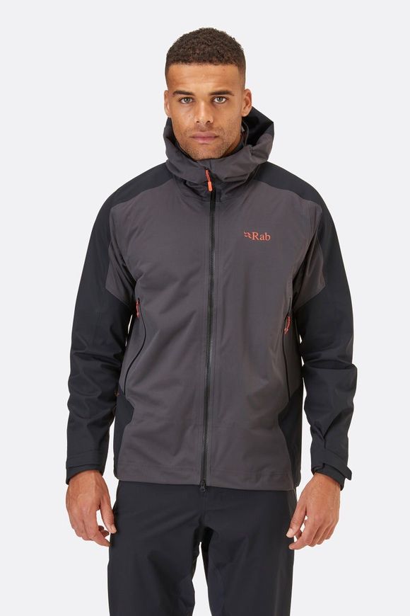 Мембранна куртка чоловіча Rab Kinetic Alpine 2.0 Jacket, Anthracite, L (RB QWG-69.A-L)