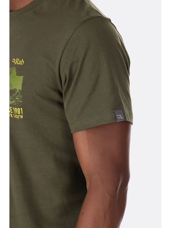 Футболка чоловіча Rab Stance Sundowner Tee, ARMY, L (5059913007069)