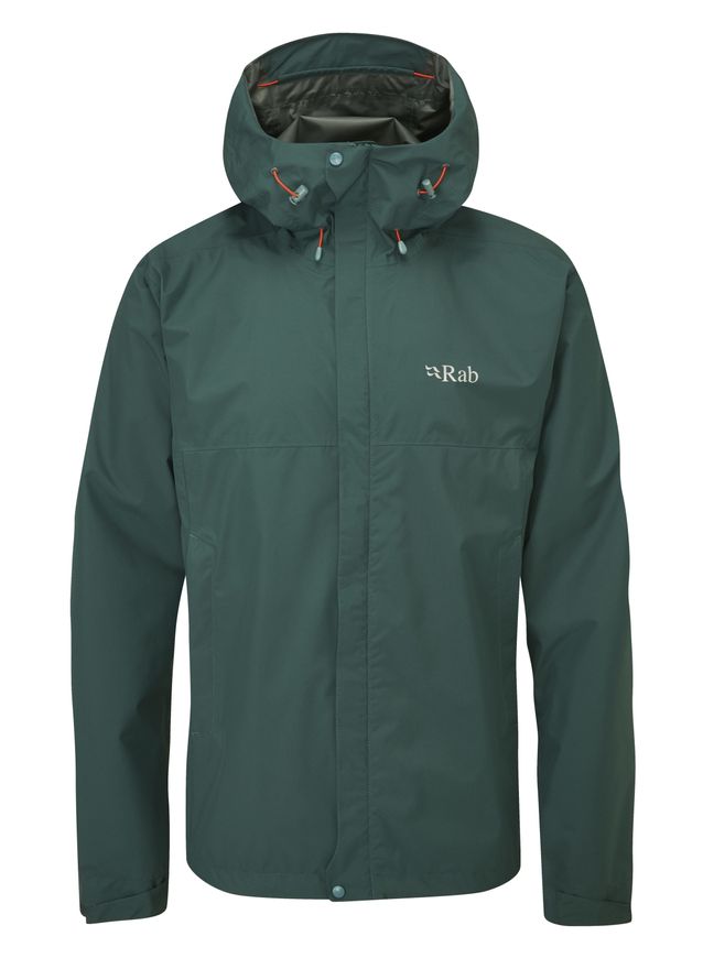 Мембранна куртка чоловіча Rab Downpour Eco Jacket, PINE, M (821468968585)