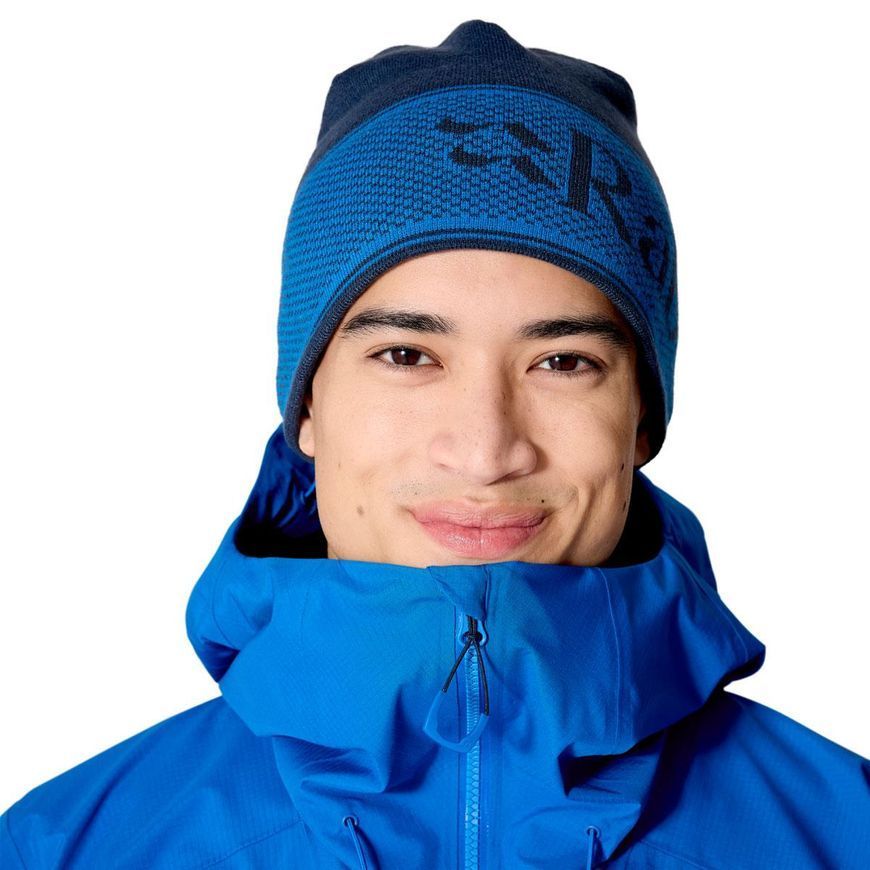 Шапка Rab Logo Band Beanie, Black/Graphene, One Size (RB QAB-70-BGP-ONE)