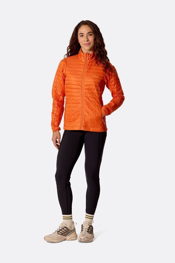 Жіночий легкий пуховик Rab Microlighter Jacket Wmns, Dark Melba, 10 (RB QDC-02-DKM-10)