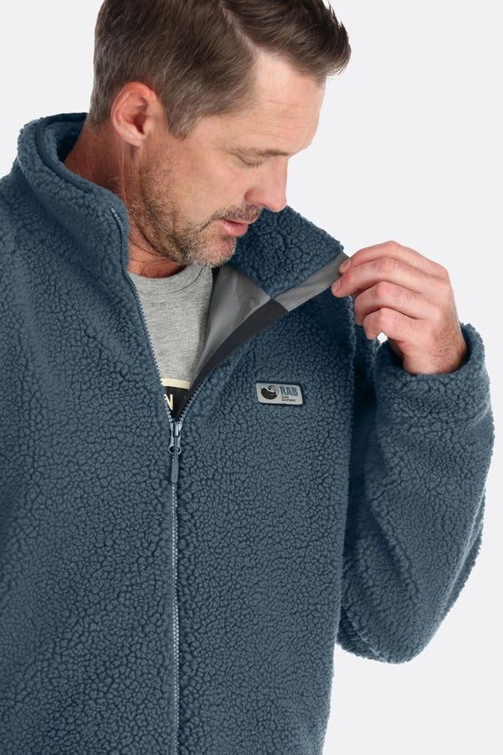 Чоловіча флісова кофта Rab Original Pile Jacket, Black, XS (QFC-24-BL-XS)
