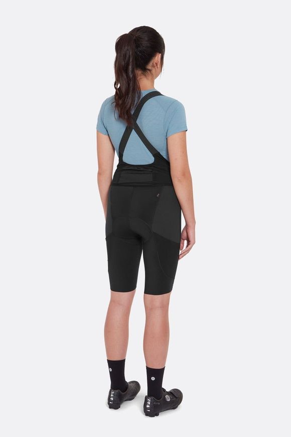 Шорти велосипедні жіночі з лямками Rab Cinder Cargo Bib Shorts Wmns, Orion Blue, 16 (QFV-48-ORB-16)